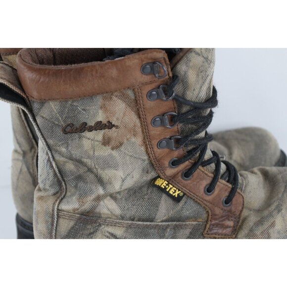 Vintage 90s Cabelas Mens Size 10 D Waterproof Goretex Camouflage Hunting Boots main image 7